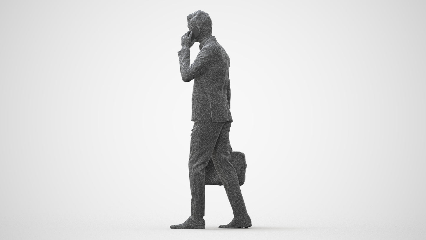 photogrammetry 3D man business, realistic human model archviz FBX, square thumbnail
