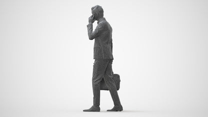 photogrammetry 3D man business, realistic human model archviz FBX, square thumbnail