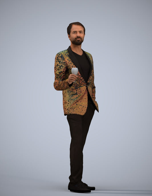 3D people model man formal formalaffairs, scanned human for 3ds Max rendering