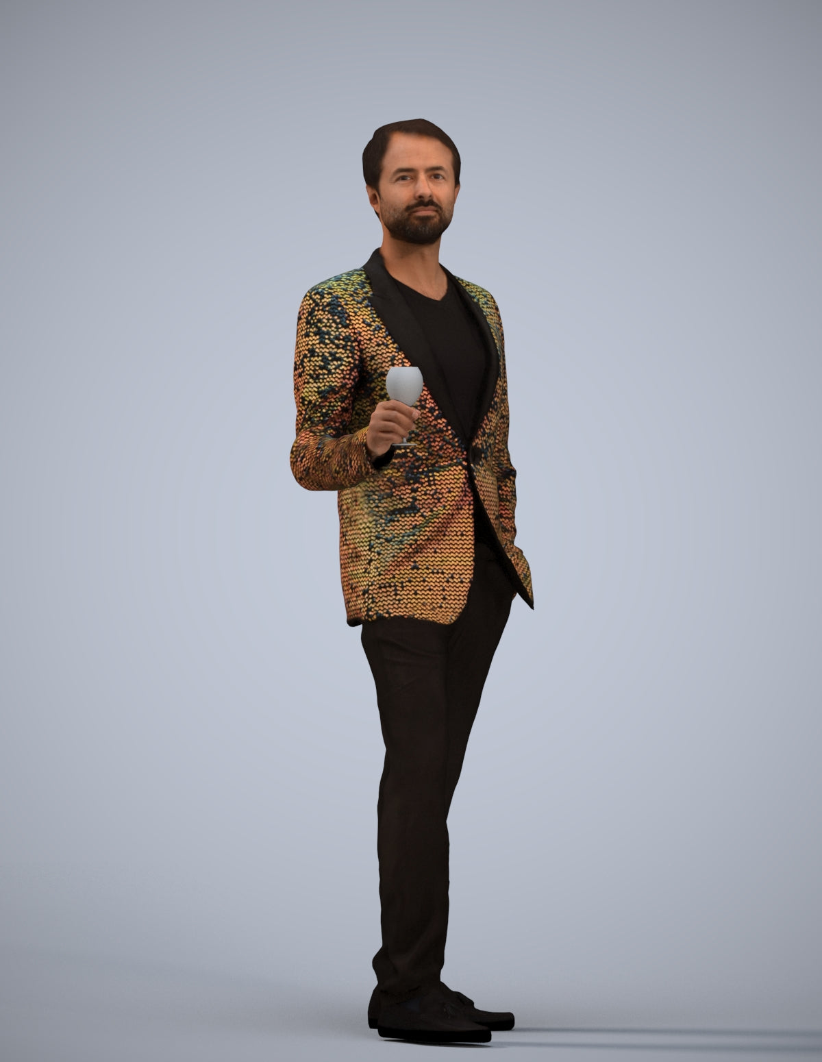 3D people model man formal formalaffairs, scanned human for 3ds Max rendering