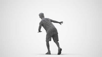 3D people model man sport, scanned human for 3ds Max rendering, square thumbnail