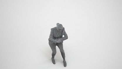 realistic 3D people woman business, render-ready for V-Ray and Corona, FBX OBJ, wireframe three-quarter view