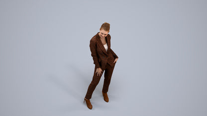 3D scanned woman business, photorealistic archviz people for Enscape and SketchUp, back view render