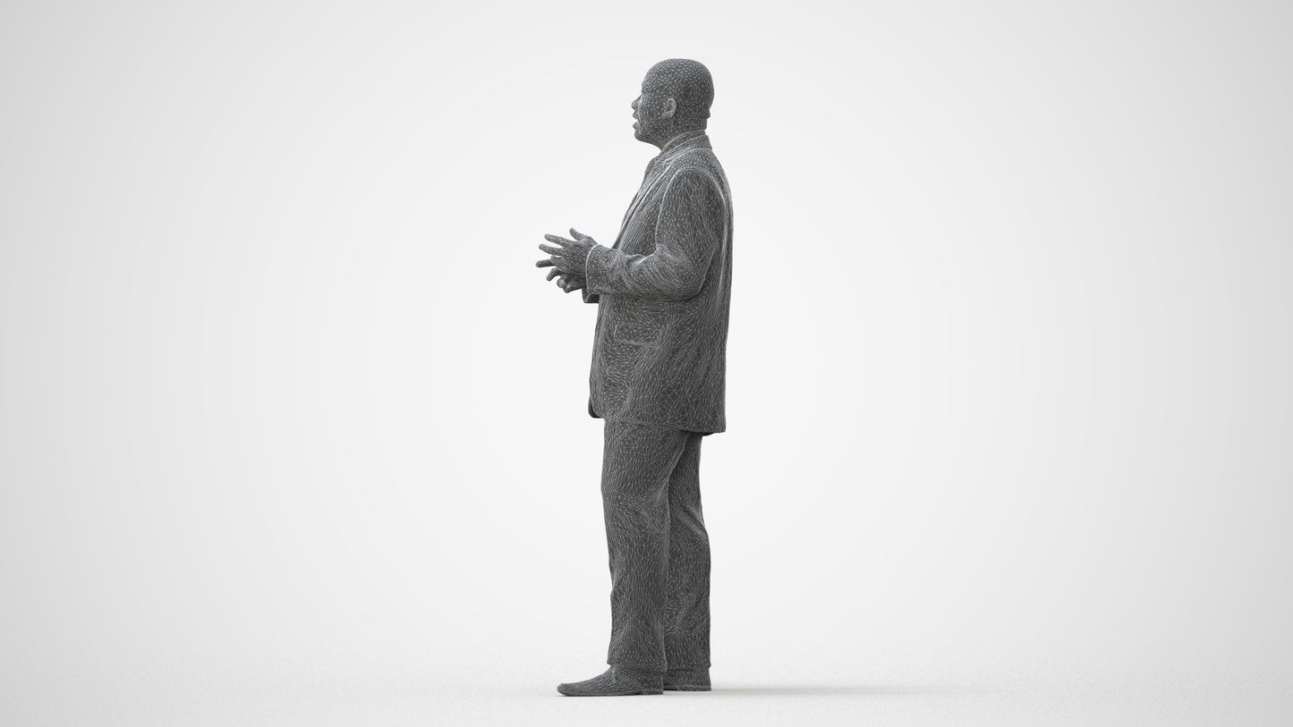 realistic 3D person business shopping, scanned archviz people for Blender and 3ds Max, square thumbnail