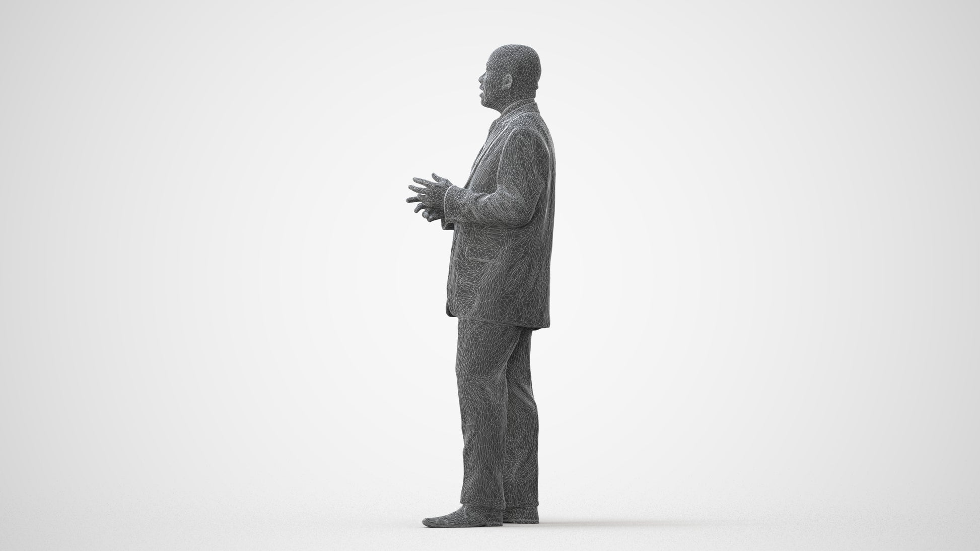 realistic 3D person business shopping, scanned archviz people for Blender and 3ds Max, square thumbnail