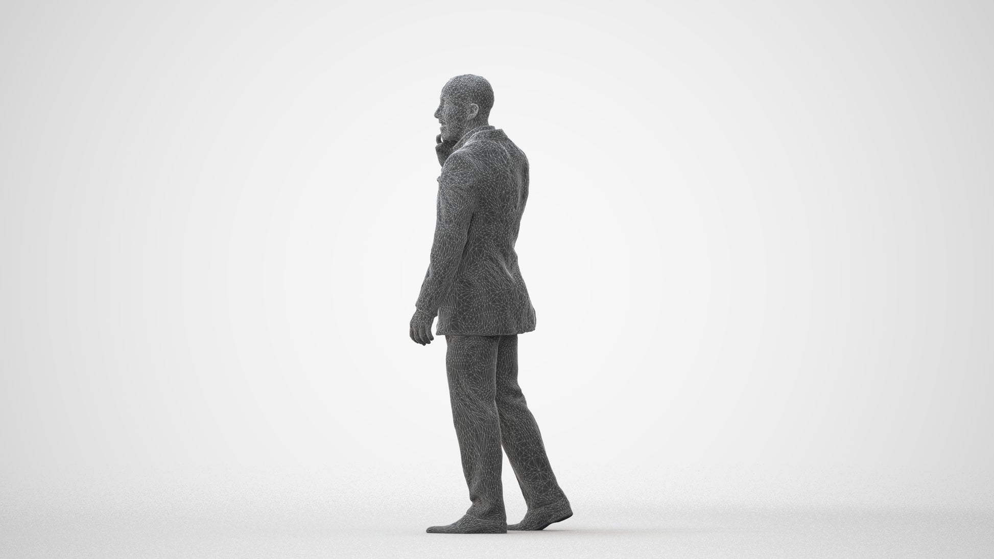 realistic 3D people man business, render-ready for V-Ray and Corona, FBX OBJ, square thumbnail