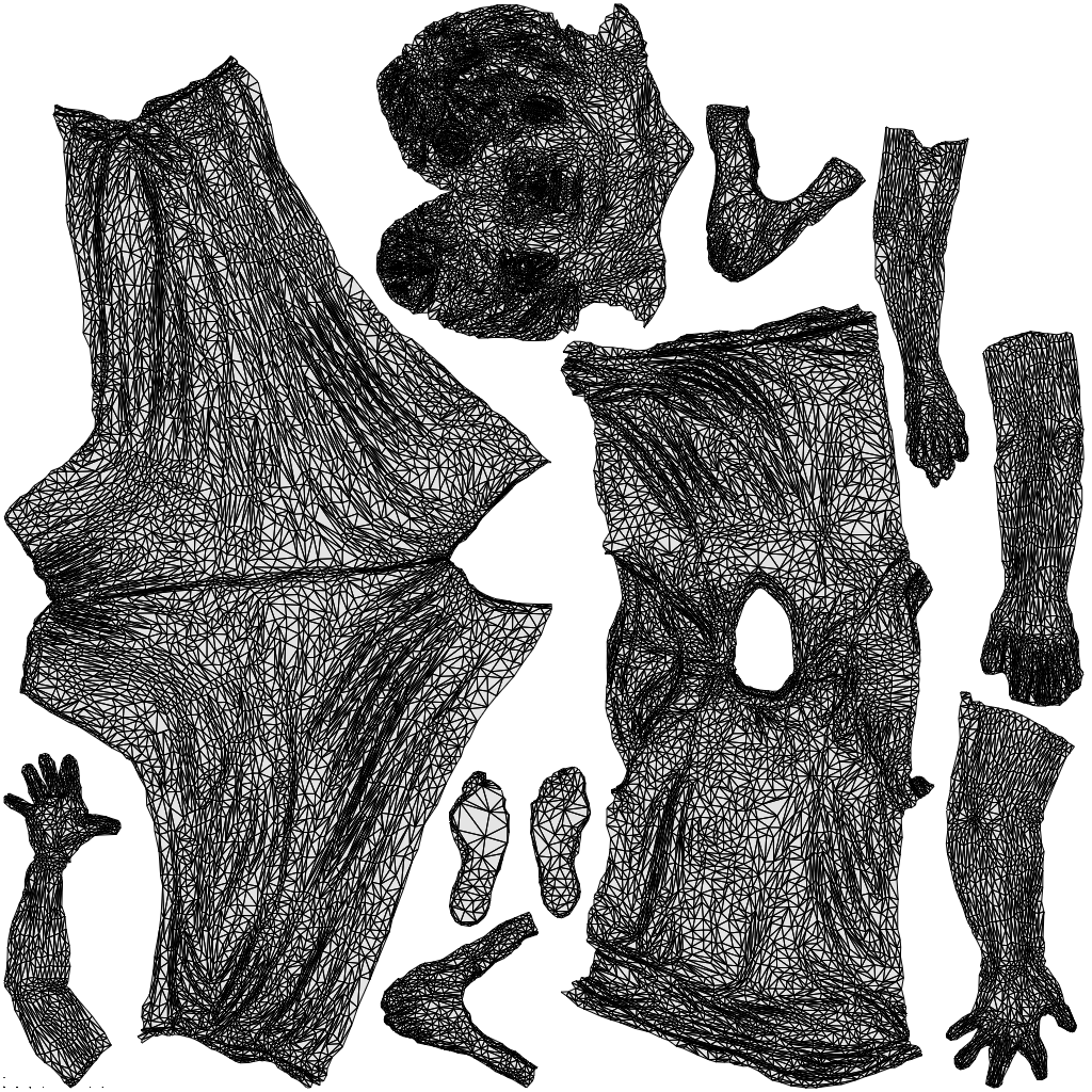photogrammetry 3D woman bathroom, realistic human model archviz FBX, wireframe top-down view