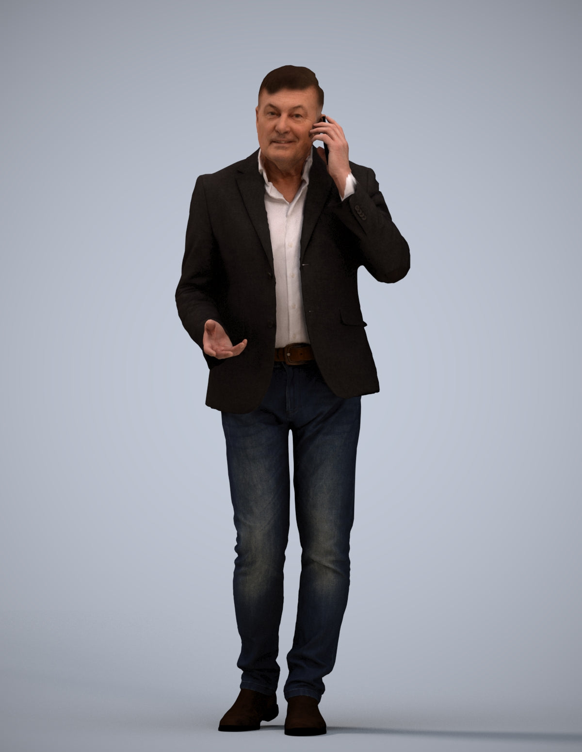 realistic 3D people man business, render-ready for V-Ray and Corona, FBX OBJ