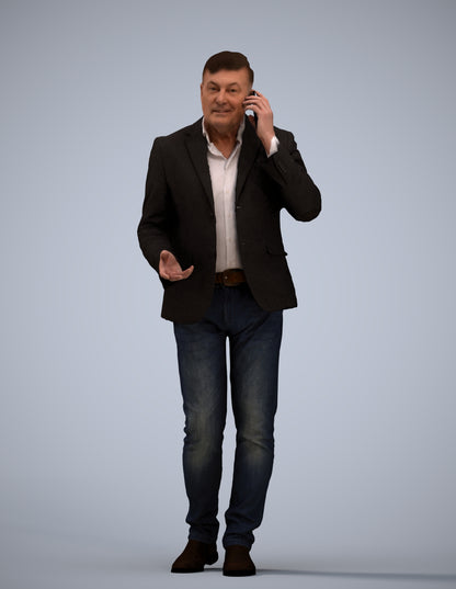 realistic 3D people man business, render-ready for V-Ray and Corona, FBX OBJ