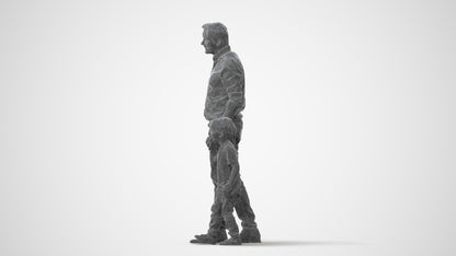 3D scanned boy kids casual, photorealistic archviz people for Enscape and SketchUp, square thumbnail