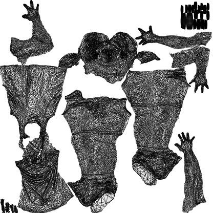 photogrammetry 3D girl sport, realistic human model archviz FBX, wireframe top-down view