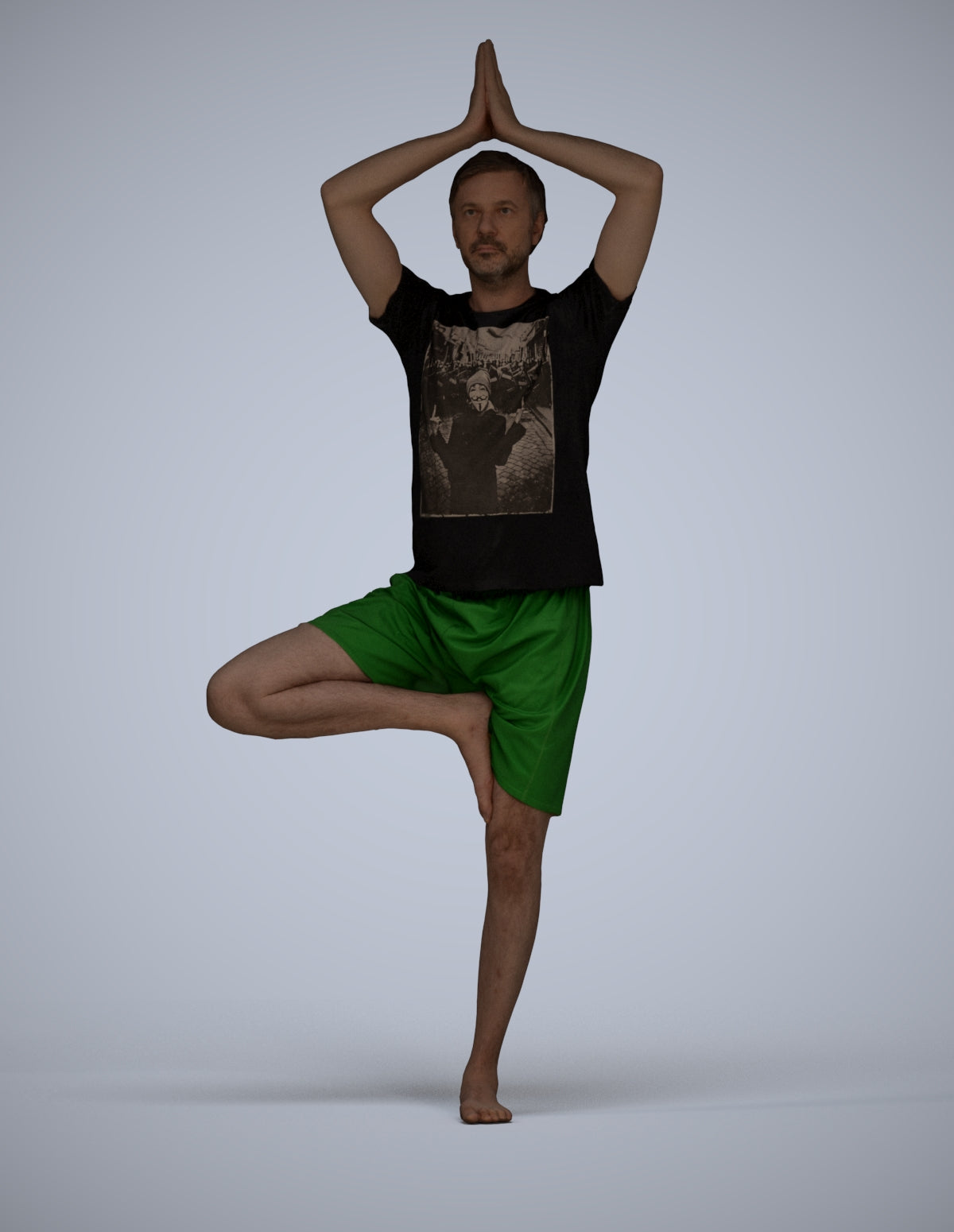realistic 3D people man sport, render-ready for V-Ray and Corona, FBX OBJ