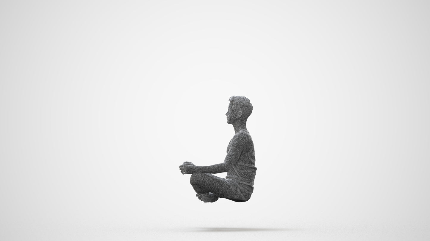 realistic 3D people man sport, render-ready for V-Ray and Corona, FBX OBJ, square thumbnail
