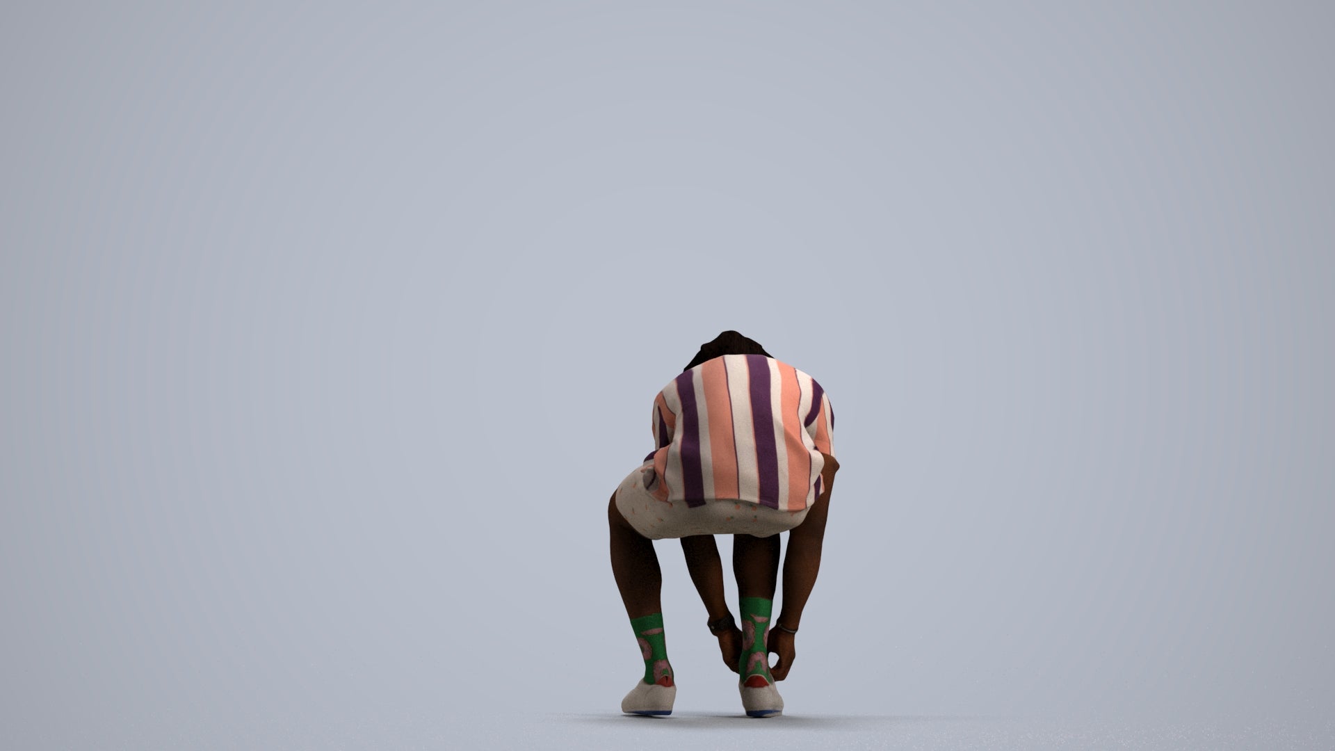 realistic 3D people man sport, render-ready for V-Ray and Corona, FBX OBJ, front view render