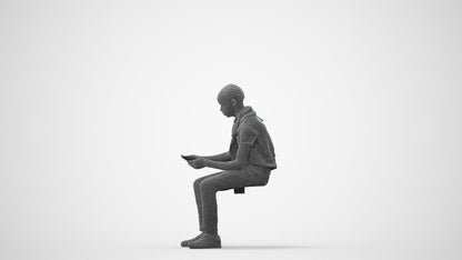 3D people model boy kids, scanned human for 3ds Max rendering, square thumbnail