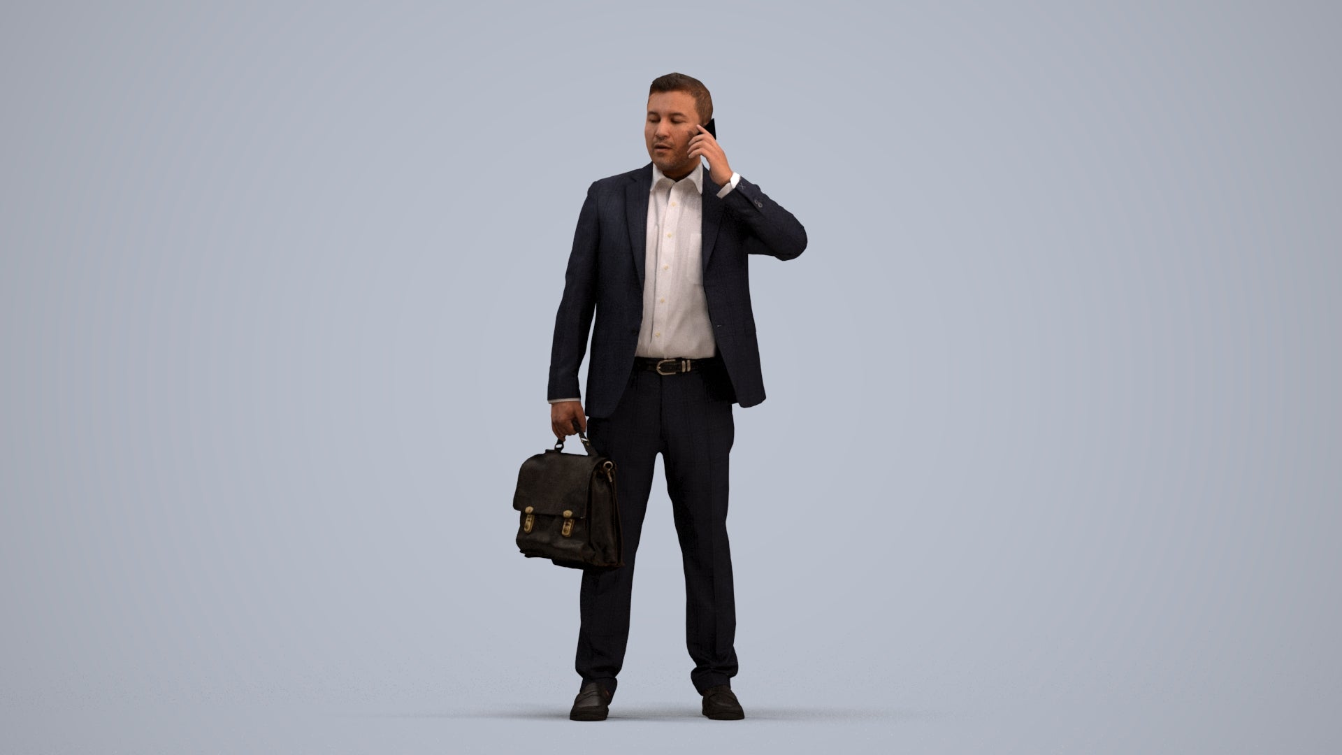 photogrammetry 3D man business, realistic human model archviz FBX, standing pose render