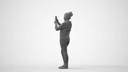 3D people model man casual standing, scanned human for 3ds Max rendering, square thumbnail