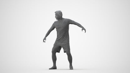 photogrammetry 3D man sport, realistic human model archviz FBX, square thumbnail