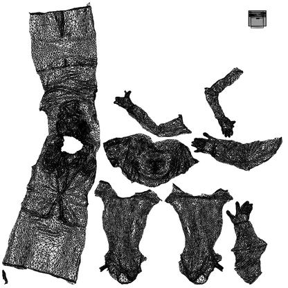 photogrammetry 3D woman business, realistic human model archviz FBX, wireframe top-down view