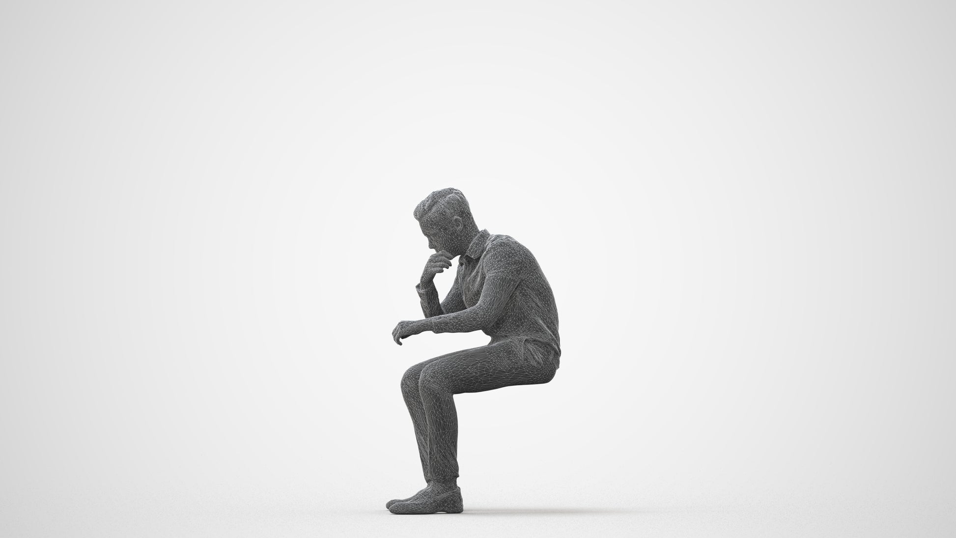 3D scanned boy kids business, photorealistic archviz people for Enscape and SketchUp, square thumbnail