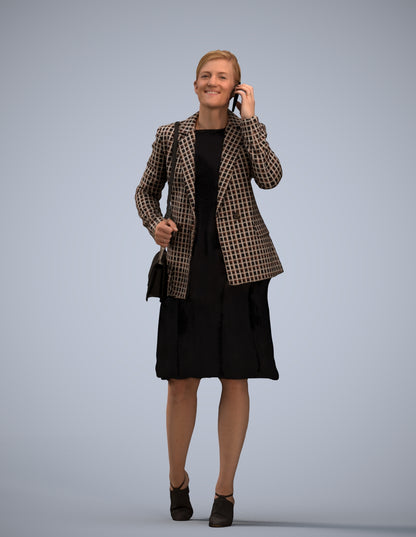 photogrammetry 3D woman business, realistic human model archviz FBX