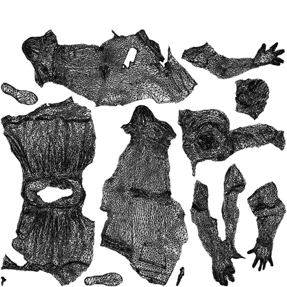 realistic 3D people woman casual sitting, render-ready for V-Ray and Corona, FBX OBJ, wireframe top-down view