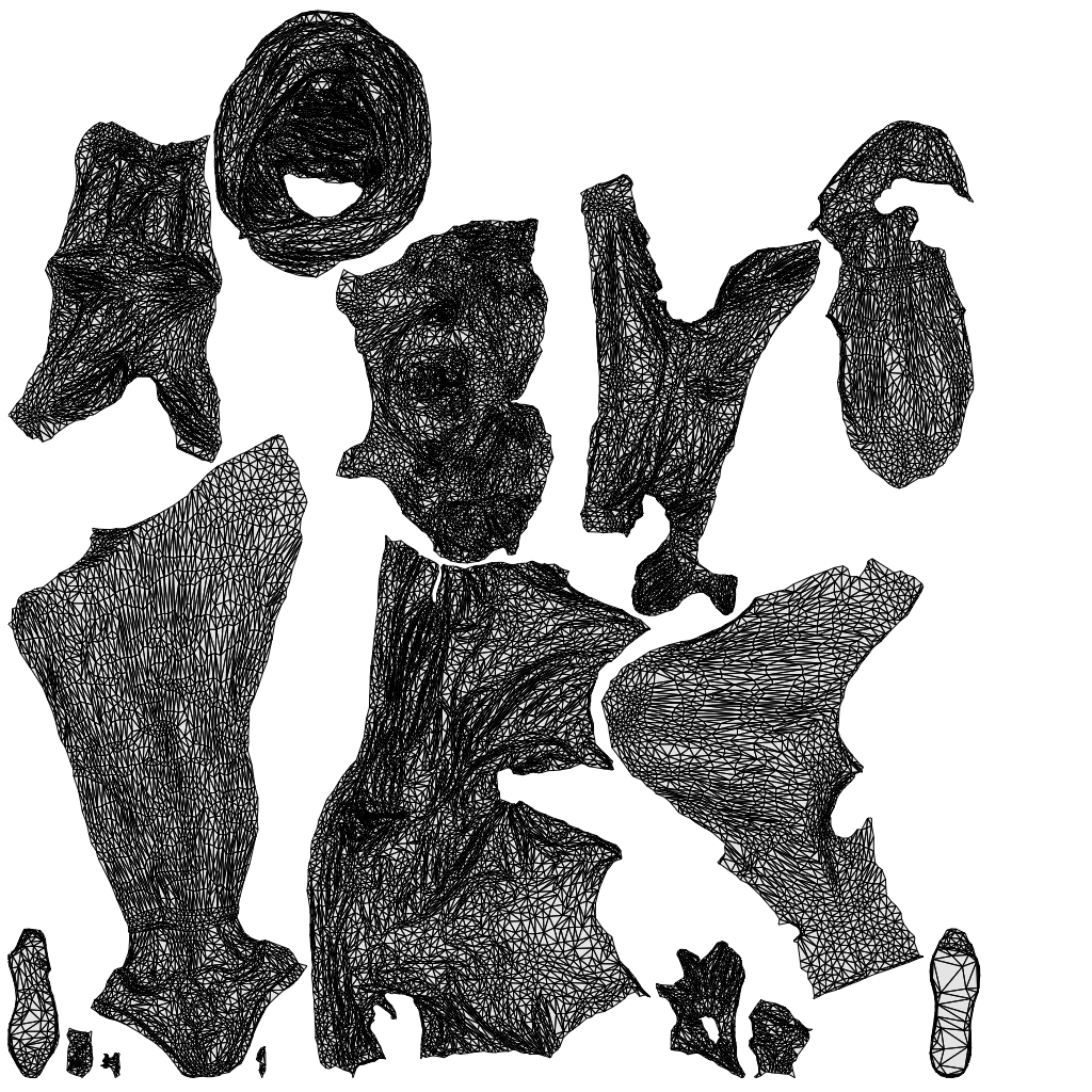 realistic 3D people woman sport, render-ready for V-Ray and Corona, FBX OBJ, wireframe top-down view