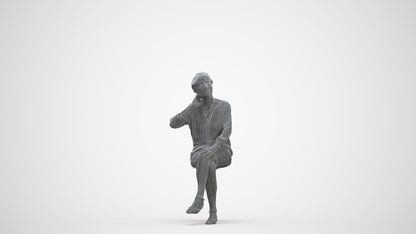 3D scanned senior woman formal casual, photorealistic archviz people for Enscape and SketchUp