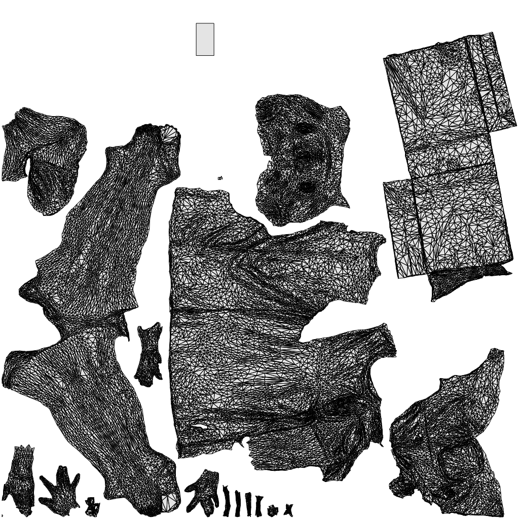 3D people model woman casual mix, scanned human for 3ds Max rendering, wireframe top-down view