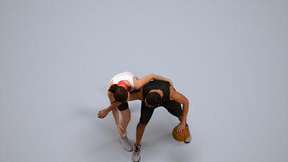 3D scanned man sport, photorealistic archviz people for Enscape and SketchUp, back view render