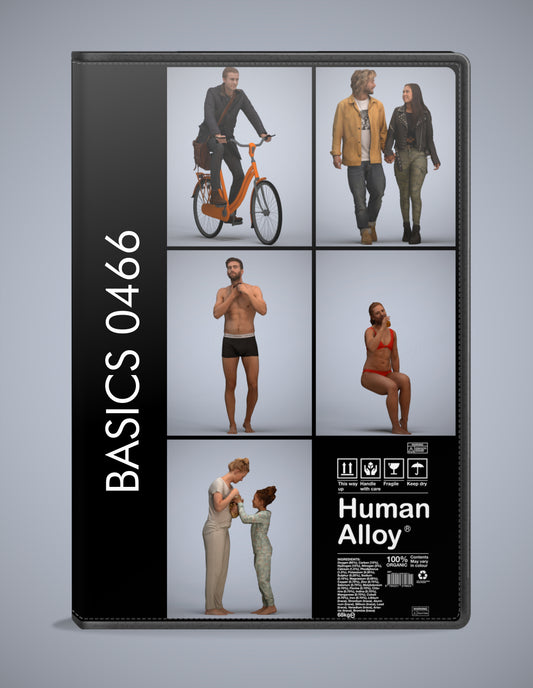 5 3D scanned people mix, photorealistic archviz pack for Enscape and SketchUp