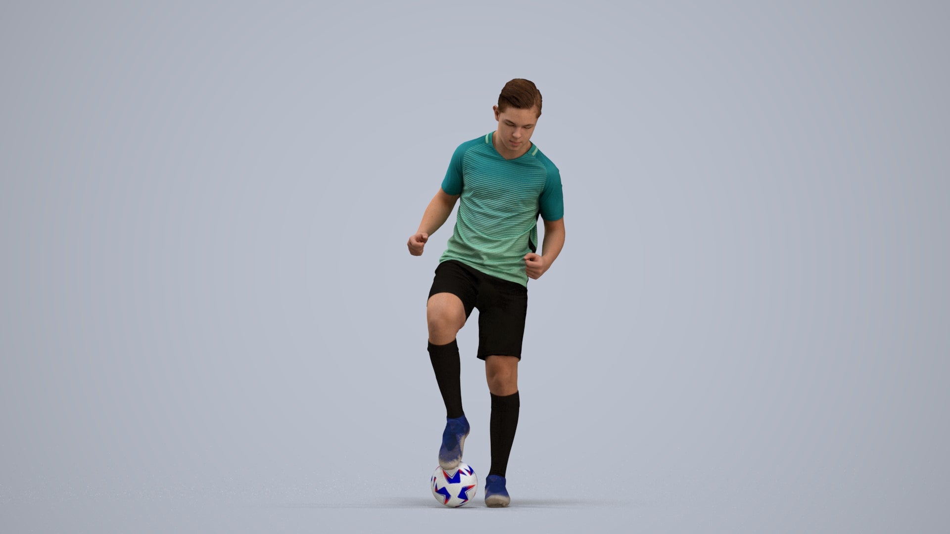 scanned 3D man sport, photogrammetry people for Enscape and V-Ray, standing pose render