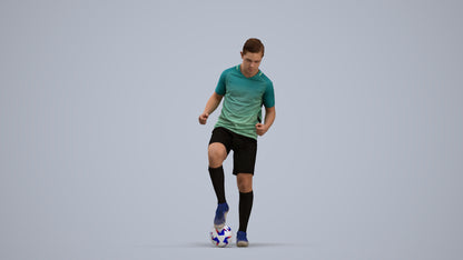 scanned 3D man sport, photogrammetry people for Enscape and V-Ray, standing pose render