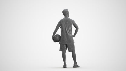 realistic 3D people man sport, render-ready for V-Ray and Corona, FBX OBJ, wireframe front view