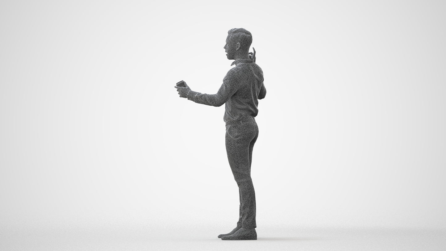 realistic 3D boy kids, scanned archviz people for Blender and 3ds Max, square thumbnail