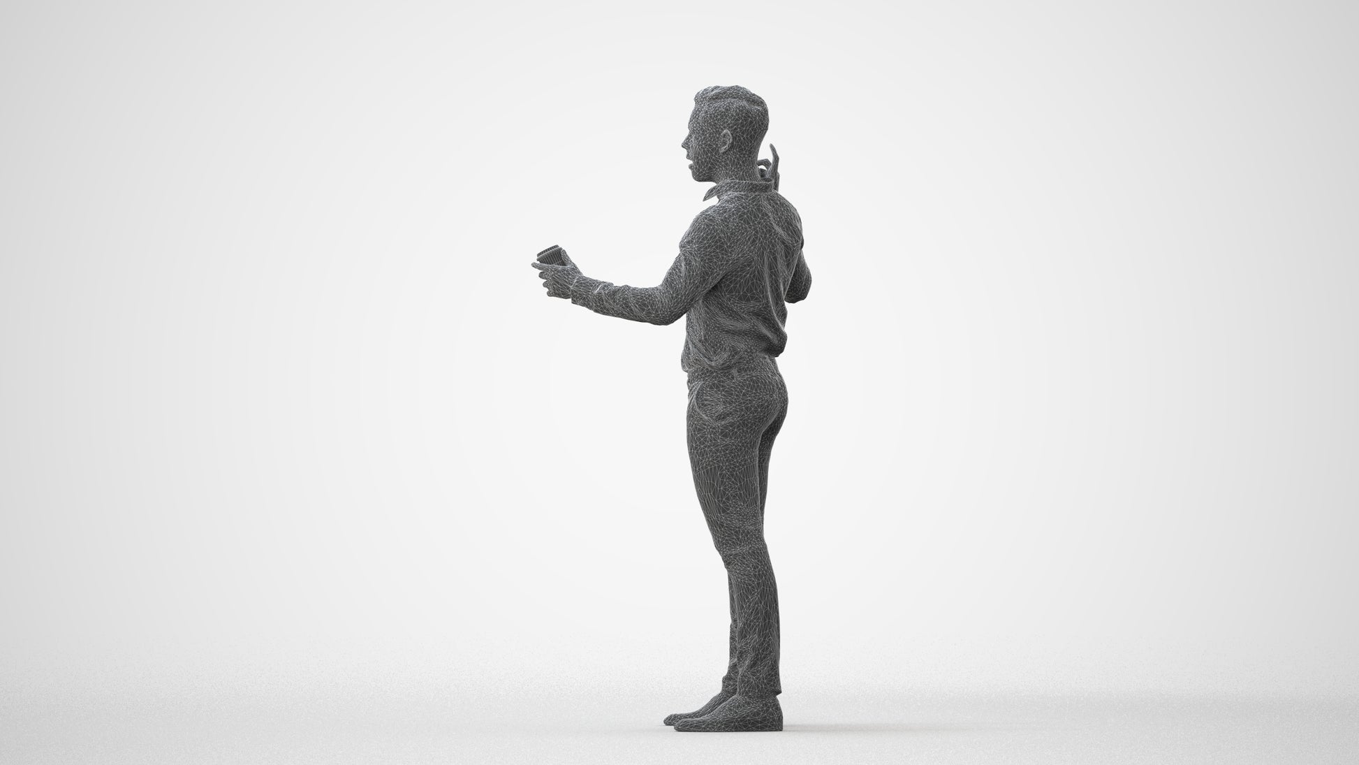 realistic 3D boy kids, scanned archviz people for Blender and 3ds Max, square thumbnail