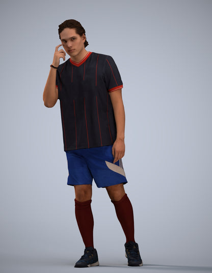 realistic 3D people man sport, render-ready for V-Ray and Corona, FBX OBJ