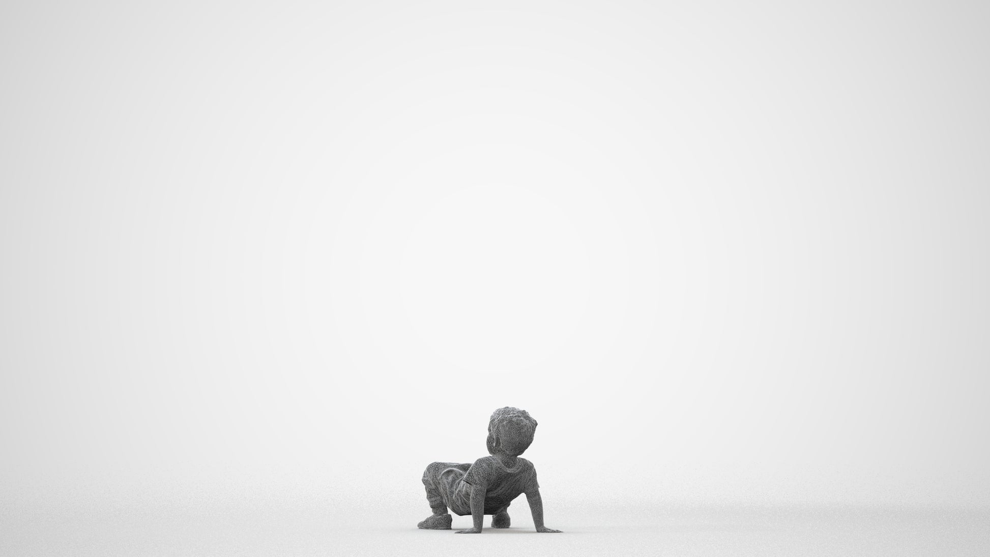 realistic 3D human boy casual kids, archviz people FBX OBJ for Blender, square thumbnail