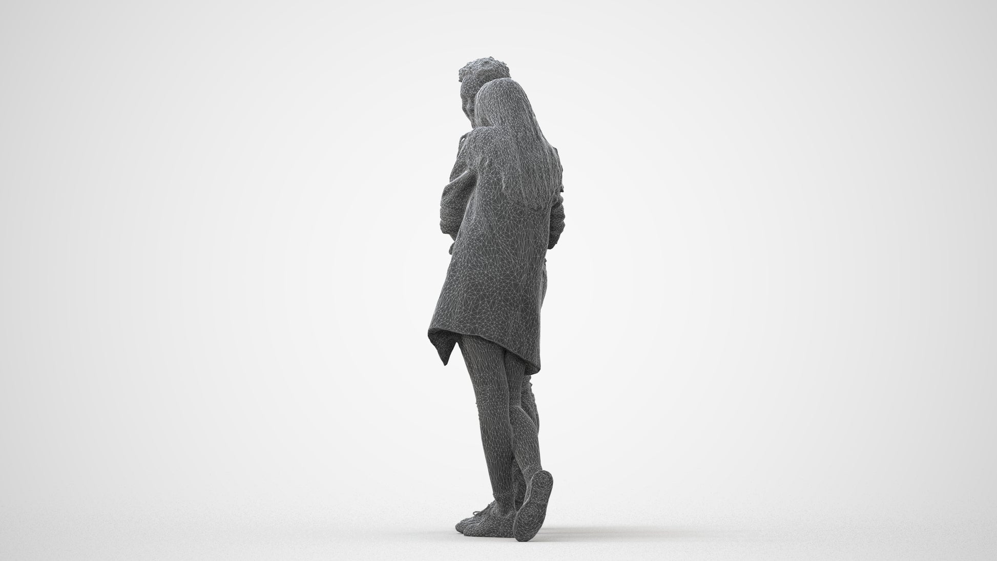 realistic 3D man casual shopping, scanned archviz people for Blender and 3ds Max, square thumbnail