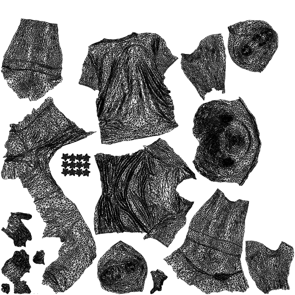 scanned 3D man sport, photogrammetry people for Enscape and V-Ray, wireframe top-down view