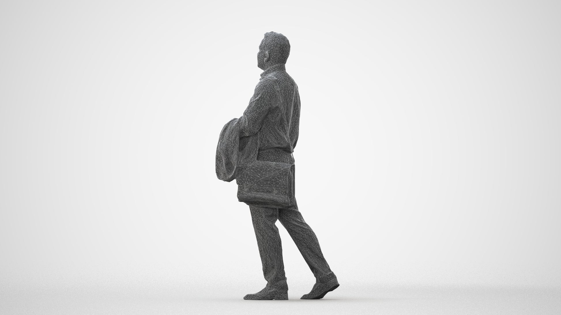 realistic 3D man business, scanned archviz people for Blender and 3ds Max, square thumbnail