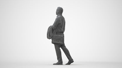 realistic 3D man business, scanned archviz people for Blender and 3ds Max, square thumbnail