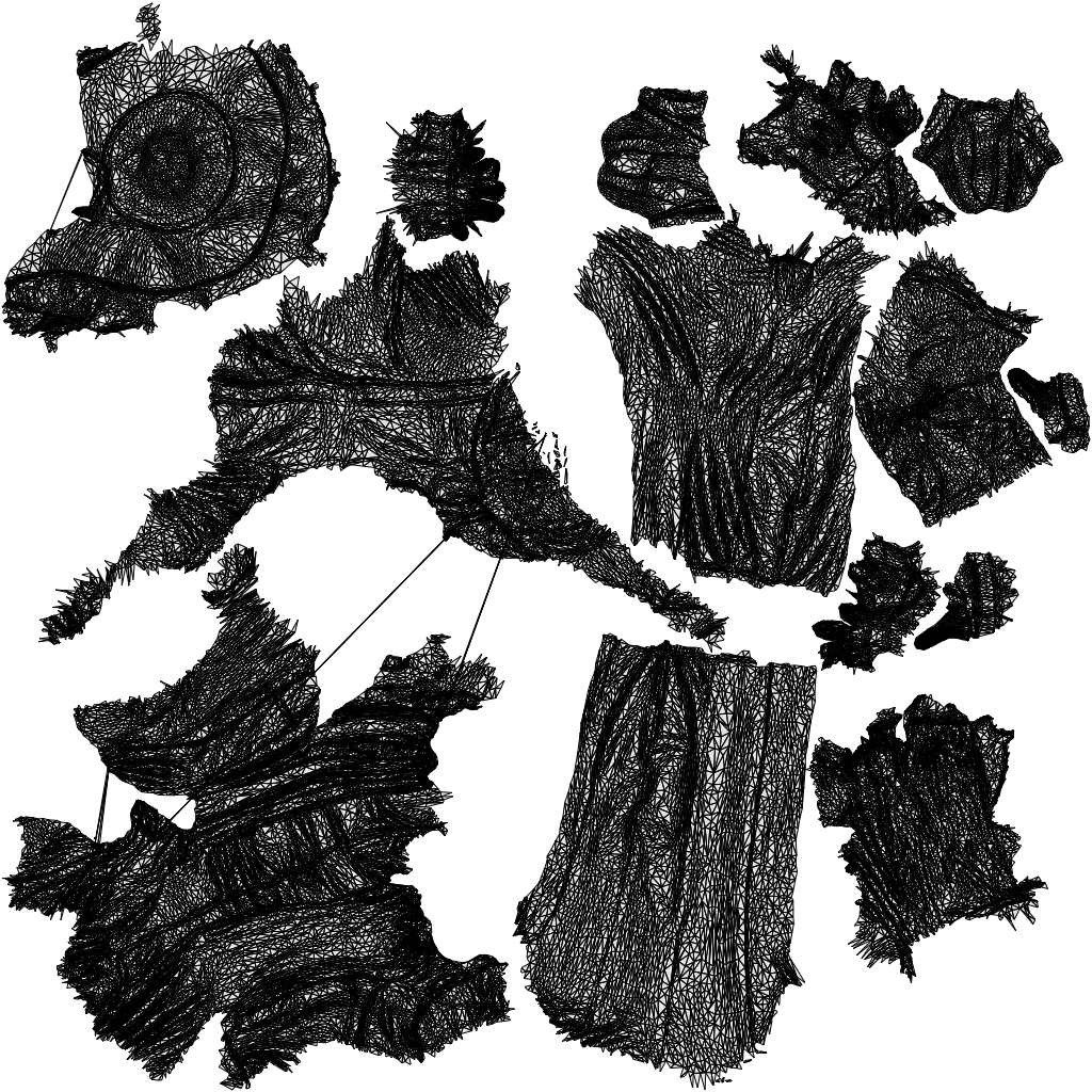 realistic 3D people woman casual standing, render-ready for V-Ray and Corona, FBX OBJ, wireframe top-down view