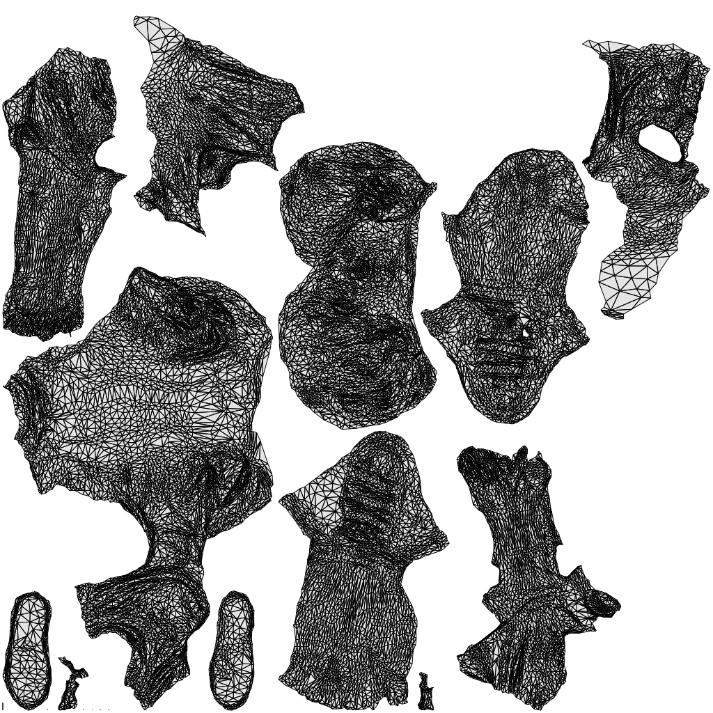 realistic 3D people boy casual kids, render-ready for V-Ray and Corona, FBX OBJ, wireframe top-down view