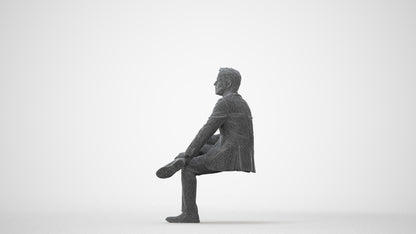 3D scanned man business, photorealistic archviz people for Enscape and SketchUp, square thumbnail