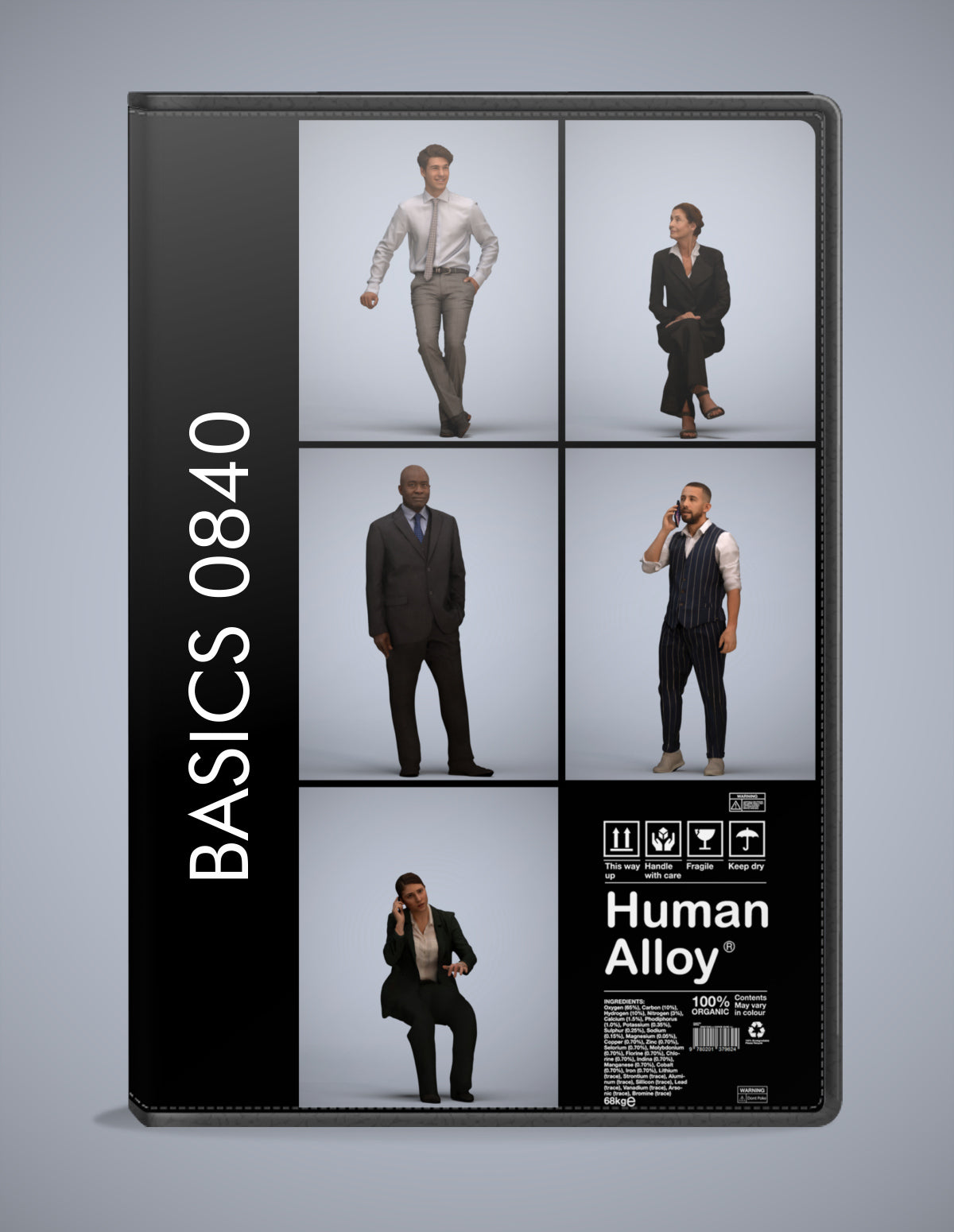 3D human models business bundle, 5 photogrammetry scanned people for archviz