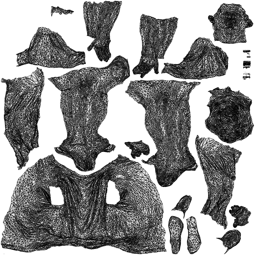 3D people model woman casual cycling, scanned human for 3ds Max rendering, wireframe top-down view