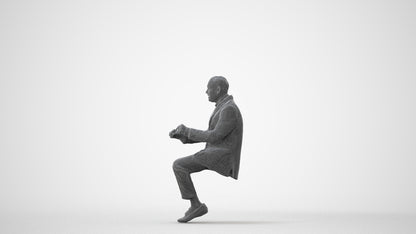 realistic 3D man business, scanned archviz people for Blender and 3ds Max, square thumbnail