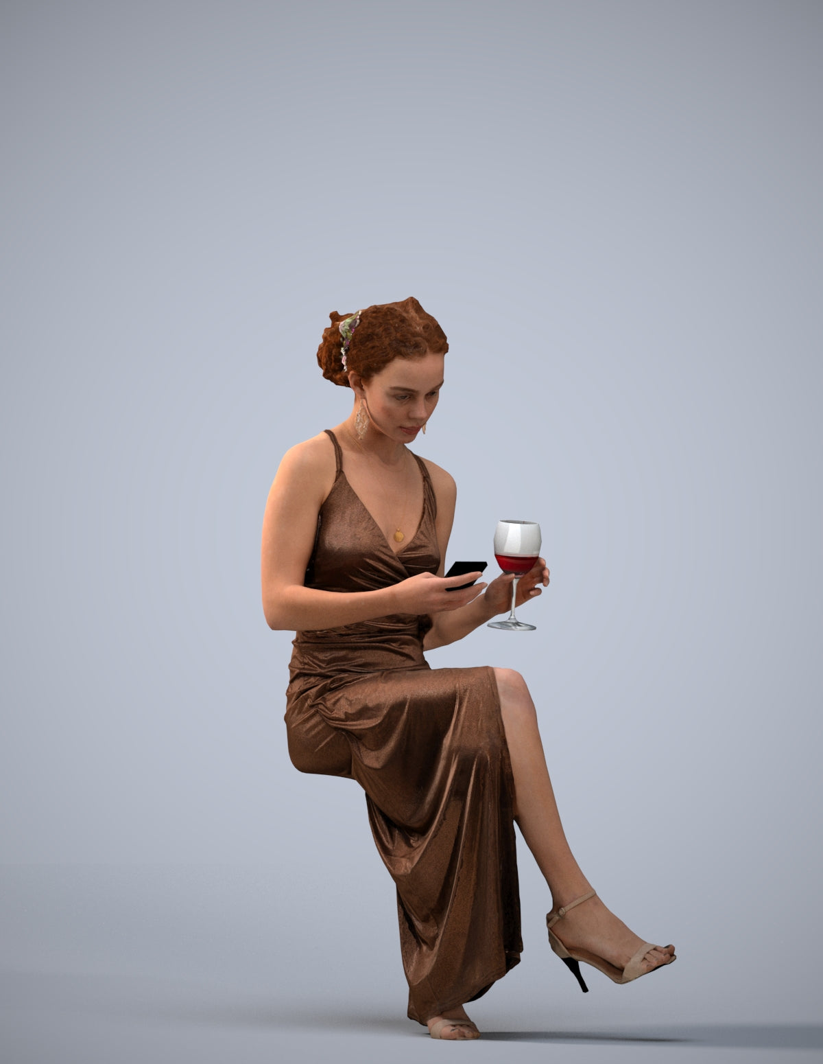 3D people model woman formal formalaffairs, scanned human for 3ds Max rendering