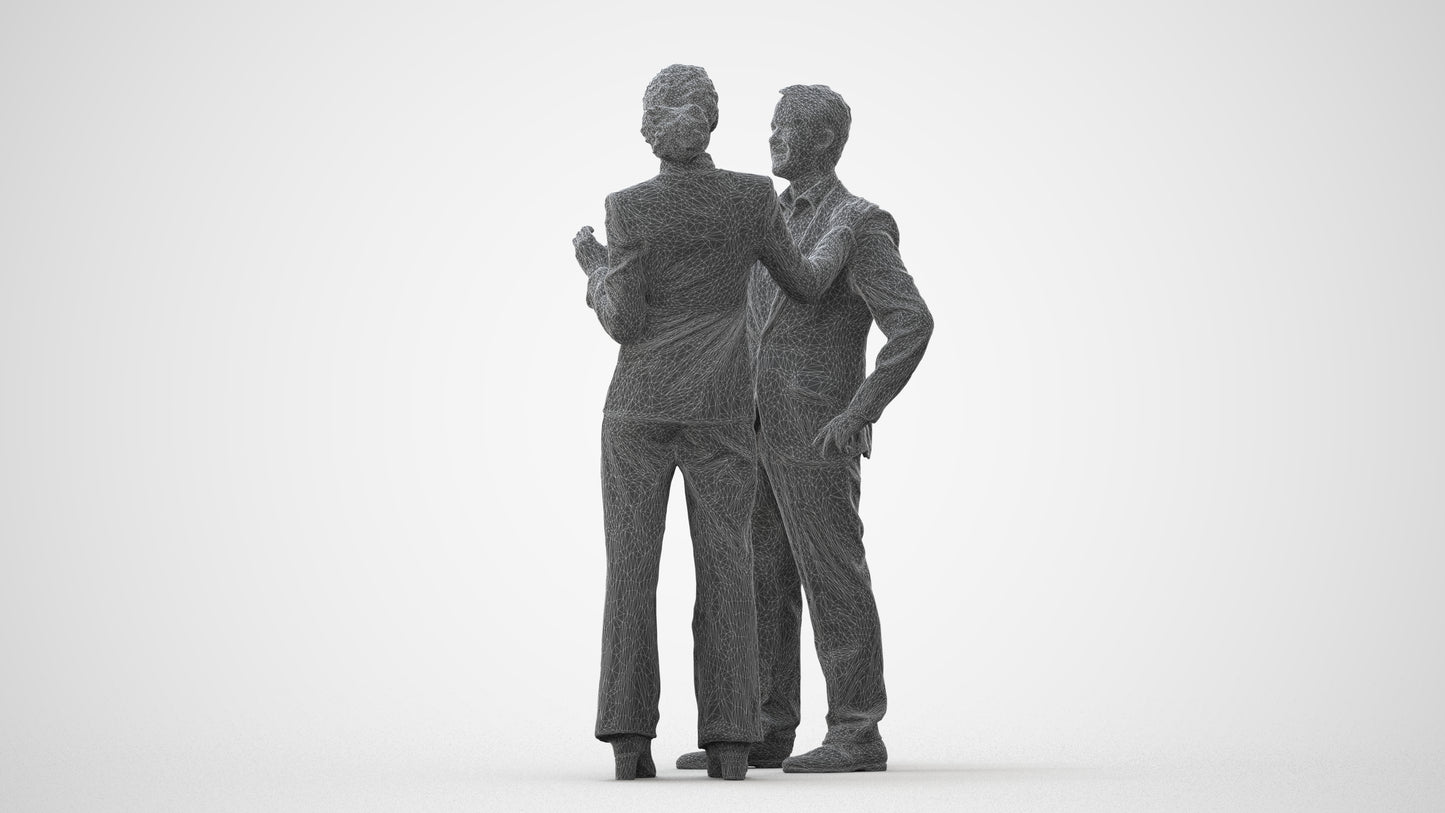 realistic 3D man business shopping, scanned archviz people for Blender and 3ds Max, square thumbnail
